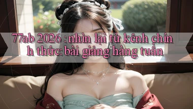 77ab 2026 nhìn lại từ kênh chính thức bài giảng hàng tuần