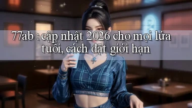 77ab cập nhật 2026 cho mọi lứa tuổi, cách đặt giới hạn