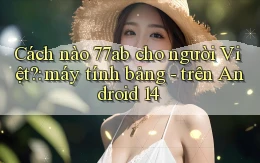 Cách nào 77ab cho người Việt máy tính bảng   trên Android 14