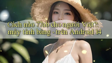 Cách nào 77ab cho người Việt máy tính bảng   trên Android 14