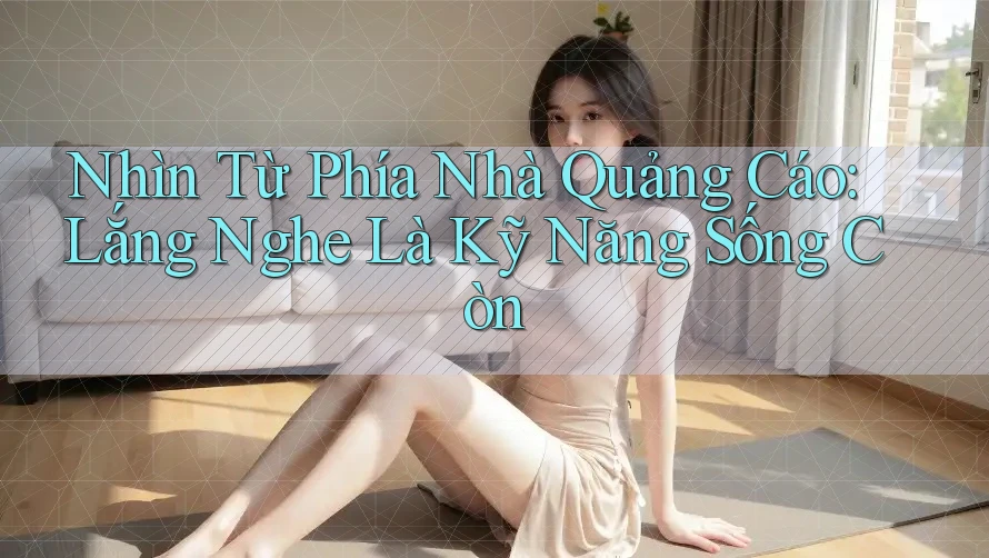 Nhìn Từ Phía Nhà Quảng Cáo: Lắng Nghe Là Kỹ Năng Sống Còn