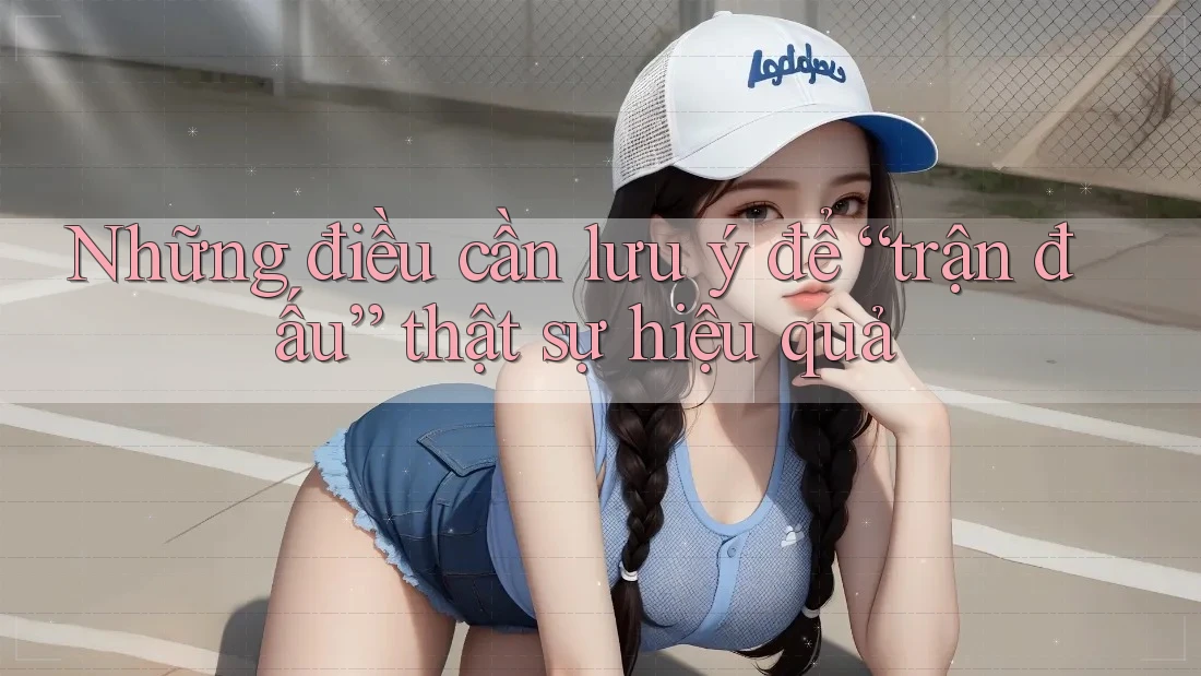 Những điều cần lưu ý để “trận đấu” thật sự hiệu quả