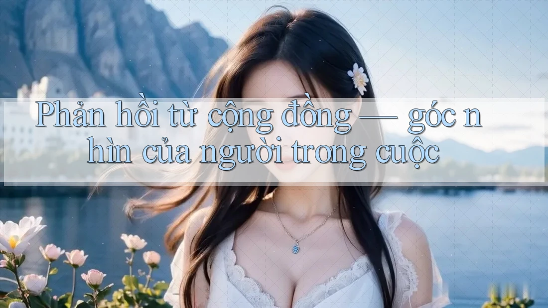 Phản hồi từ cộng đồng — góc nhìn của người trong cuộc