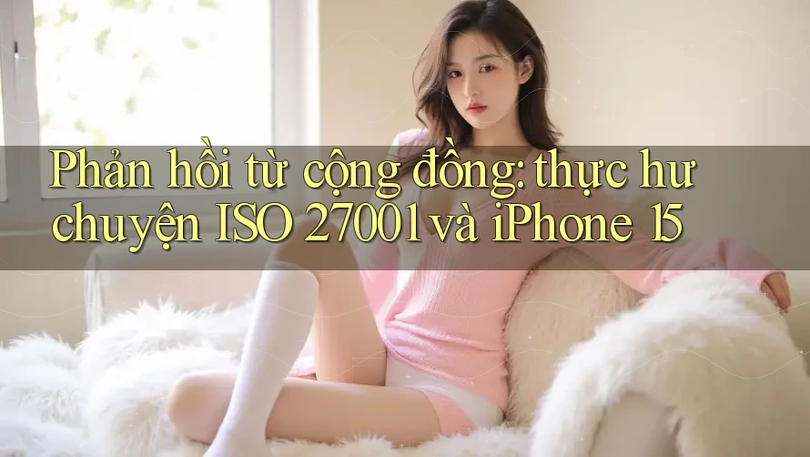 Phản hồi từ cộng đồng: thực hư chuyện ISO 27001 và iPhone 15 Phản hồi từ cộng đồng: thực hư chuyện ISO 27001 và iPhone 15