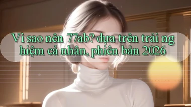 Vì sao nên 77ab dựa trên trải nghiệm cá nhân, phiên bản 2026